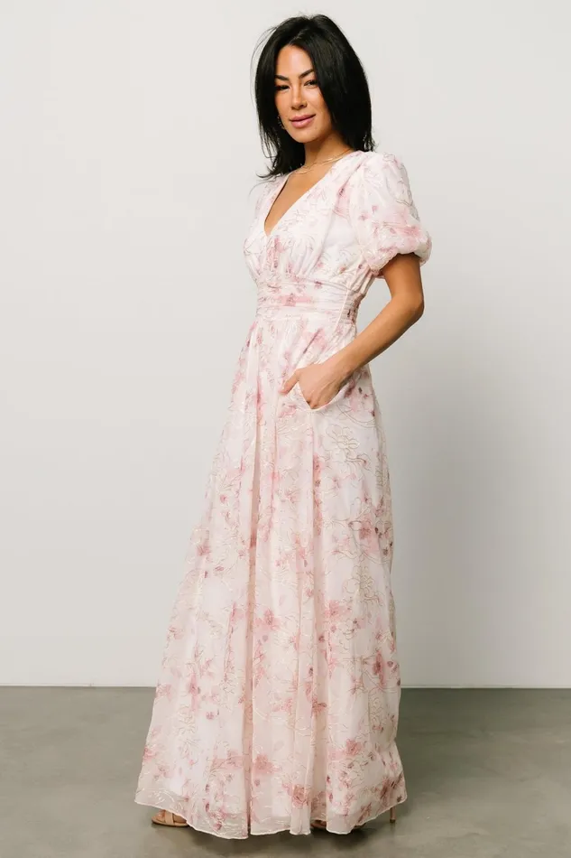 Women Maxi Dresses Baltic Born Ardley Maxi Dress Mauve Floral Women Maxi Dresses Baltic Born Ardley Maxi Dress Mauve Floral