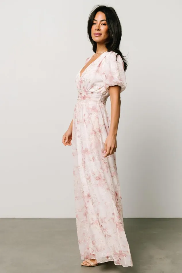 Women Maxi Dresses Baltic Born Ardley Maxi Dress Mauve Floral Women Maxi Dresses Baltic Born Ardley Maxi Dress Mauve Floral