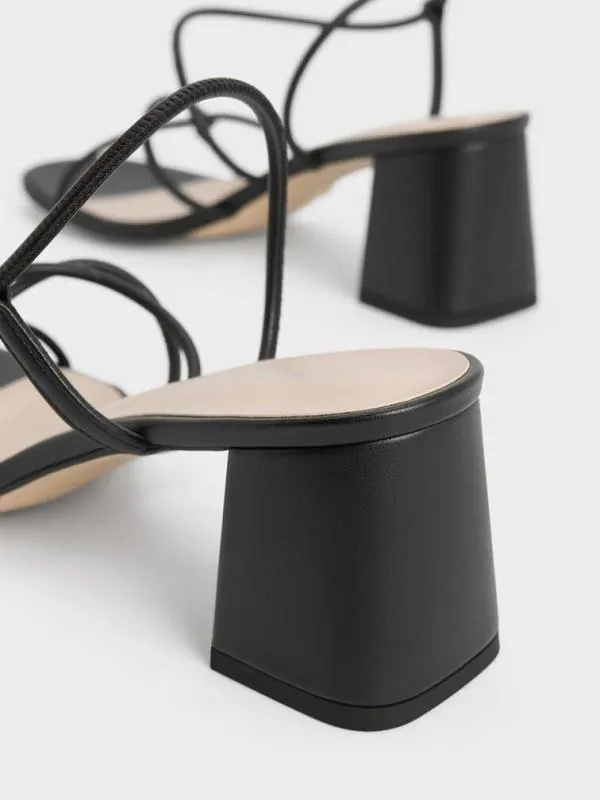 Women Meadow Strappy Block Heel Sandals 8211 Black CHARLES and KEITH Heels Women Meadow Strappy Block Heel Sandals 8211 Black CHARLES and KEITH Heels
