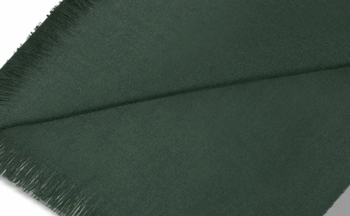 WomenMen Dark Green Fine Cashmere Scarf Manolo Blahnik Scarves