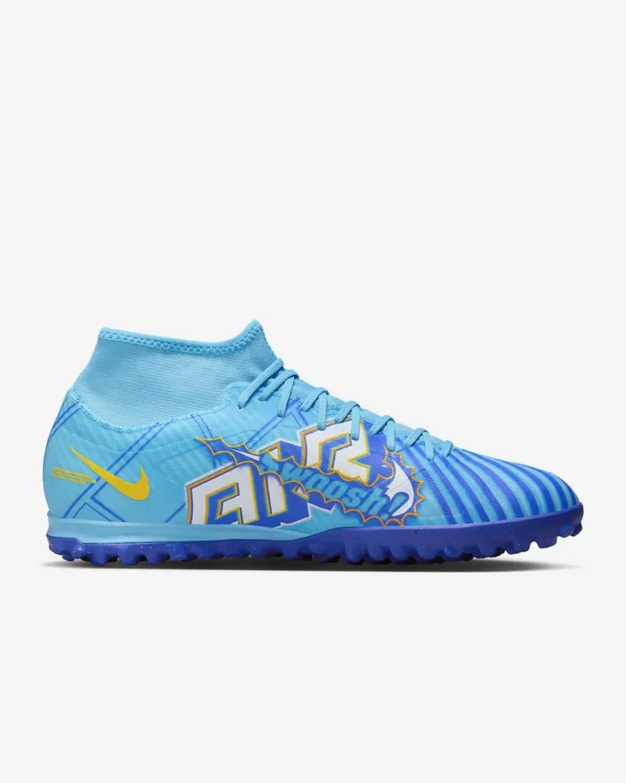 WomenMen Nike All Shoes Zoom Mercurial Superfly 9 Academy KM TF Baltic Bluewhite