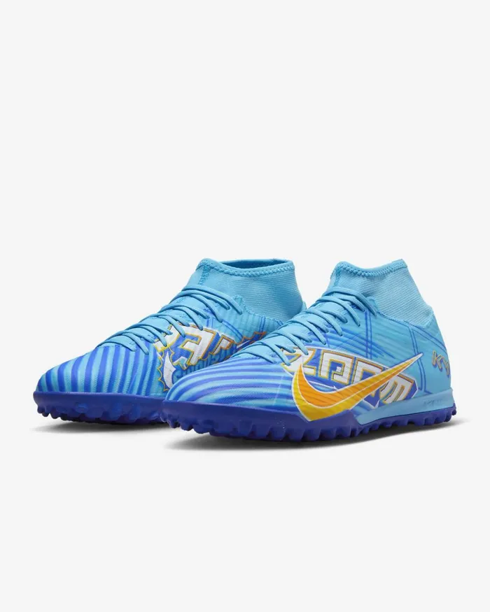 WomenMen Nike All Shoes Zoom Mercurial Superfly 9 Academy KM TF Baltic Bluewhite