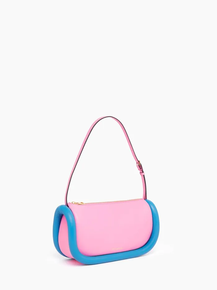 WomenMen Shoulder Bags JW Anderson BUMPER15 LEATHER SHOULDER BAG Pinkcyan Blue WomenMen Shoulder Bags JW Anderson BUMPER15 LEATHER SHOULDER BAG Pinkcyan Blue
