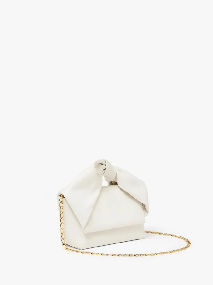 WomenMen Twister Bag JW Anderson MEDIUM BOW TWISTER 8211 LEATHER TOP HANDLE BAG Off White WomenMen Twister Bag JW Anderson MEDIUM BOW TWISTER 8211 LEATHER TOP HANDLE BAG Off White