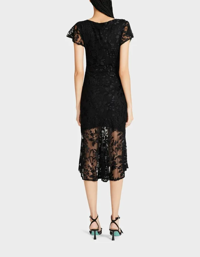 Women MERLIN MIDI DRESS BLACK Betsey Johnson