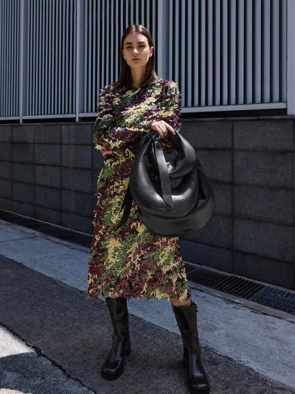 Women Micro Toni Knotted Crescent Hobo Bag 8211 Noir CHARLES and KEITH Hobo Bags