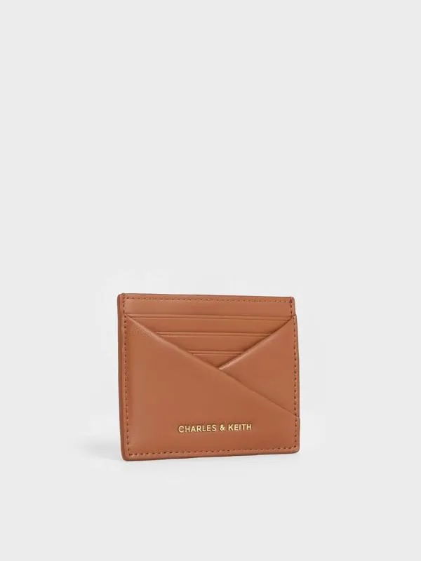 Women Midori Geometric Card Holder 8211 Tan CHARLES and KEITH Card Holders
