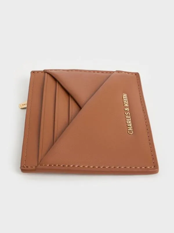 Women Midori Geometric Card Holder 8211 Tan CHARLES and KEITH Card Holders