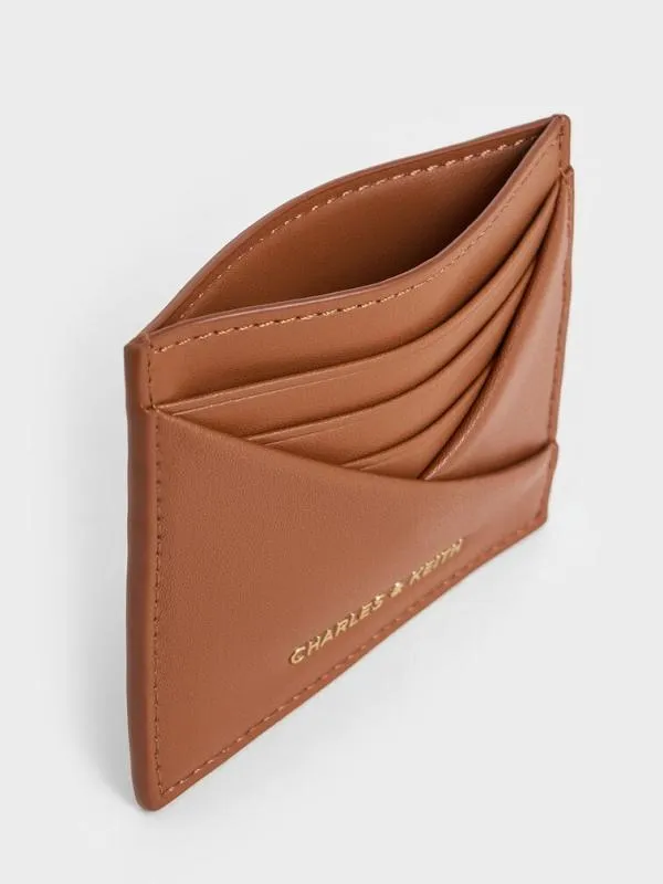 Women Midori Geometric Card Holder 8211 Tan CHARLES and KEITH Card Holders