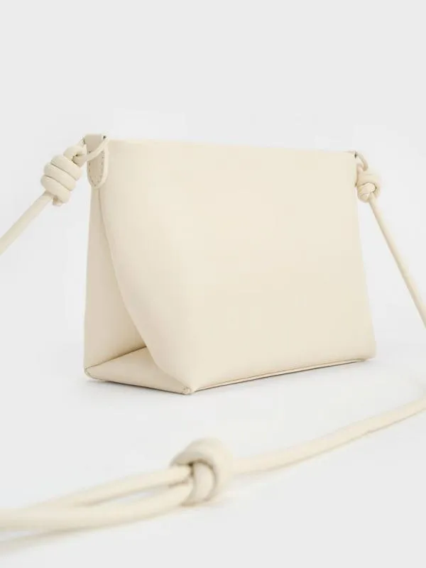 Women Midori Geometric Crossbody Bag 8211 Cream CHARLES and KEITH Crossbody Bags