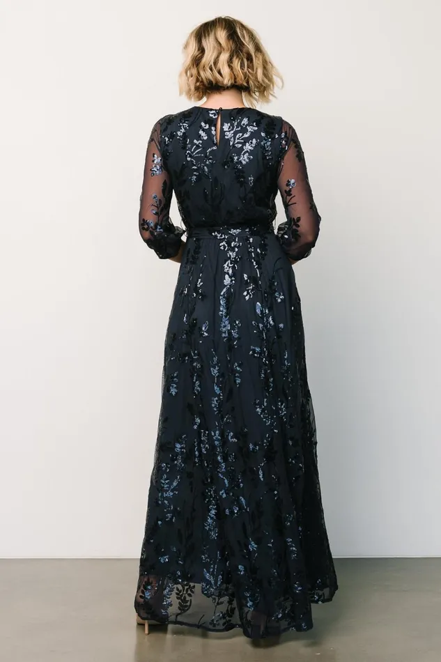 Women Mother Of The Bride Baltic Born Destiny Sequin Maxi Dress Navy Women Mother Of The Bride Baltic Born Destiny Sequin Maxi Dress Navy