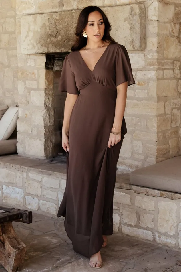 Women Mother Of The Bride Baltic Born Esti Maxi Dress Espresso