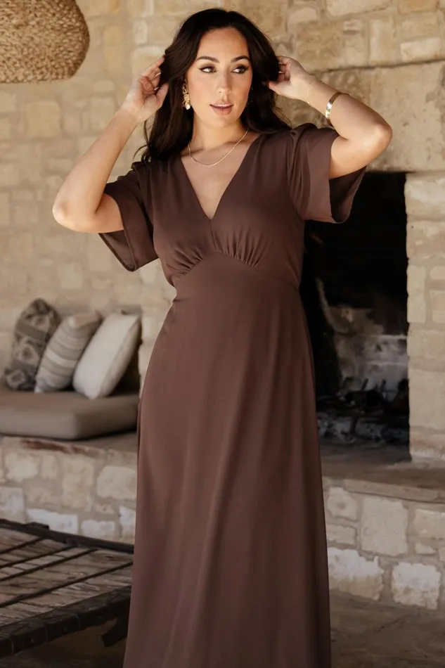 Women Mother Of The Bride Baltic Born Esti Maxi Dress Espresso Women Mother Of The Bride Baltic Born Esti Maxi Dress Espresso