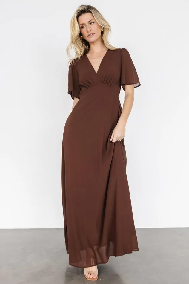 Women Mother Of The Bride Baltic Born Esti Maxi Dress Espresso Women Mother Of The Bride Baltic Born Esti Maxi Dress Espresso