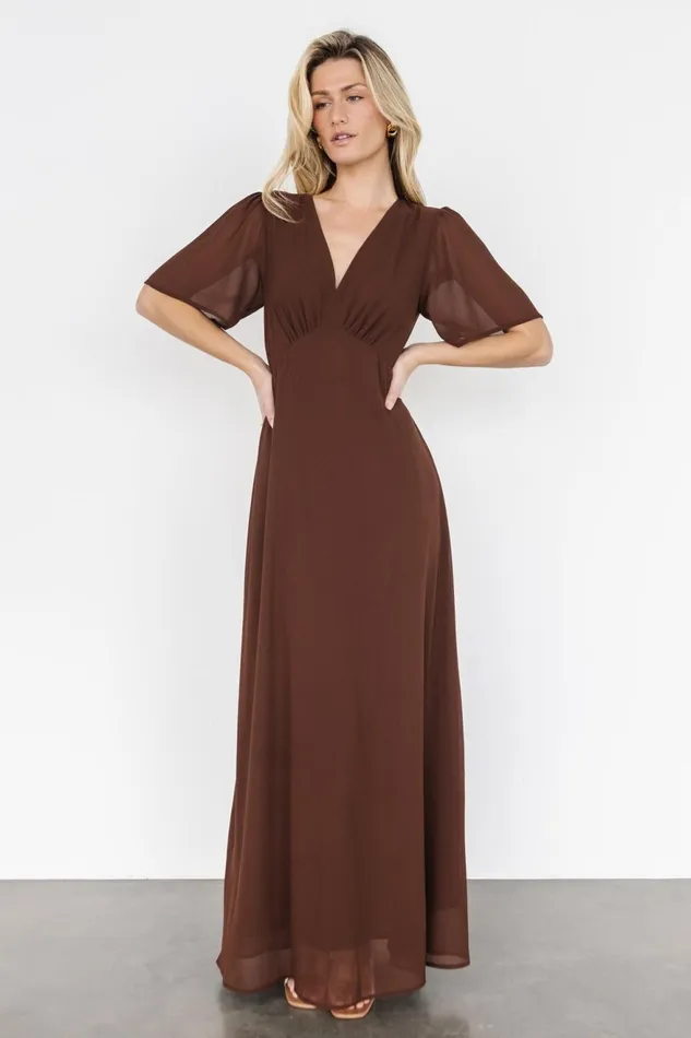 Women Mother Of The Bride Baltic Born Esti Maxi Dress Espresso Women Mother Of The Bride Baltic Born Esti Maxi Dress Espresso