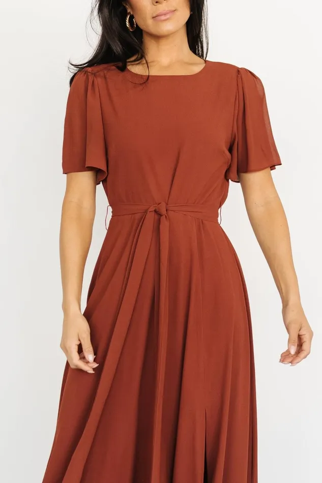 Women Mother Of The Bride Baltic Born Naomi Short Sleeve Maxi Dress Cinnamon Women Mother Of The Bride Baltic Born Naomi Short Sleeve Maxi Dress Cinnamon