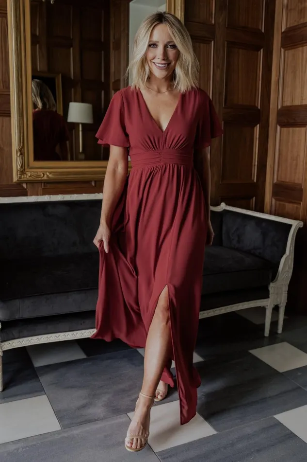 Women Mother Of The Bride Baltic Born Ramona Maxi Dress Terracotta