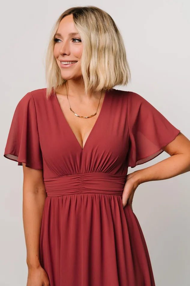 Women Mother Of The Bride Baltic Born Ramona Maxi Dress Terracotta