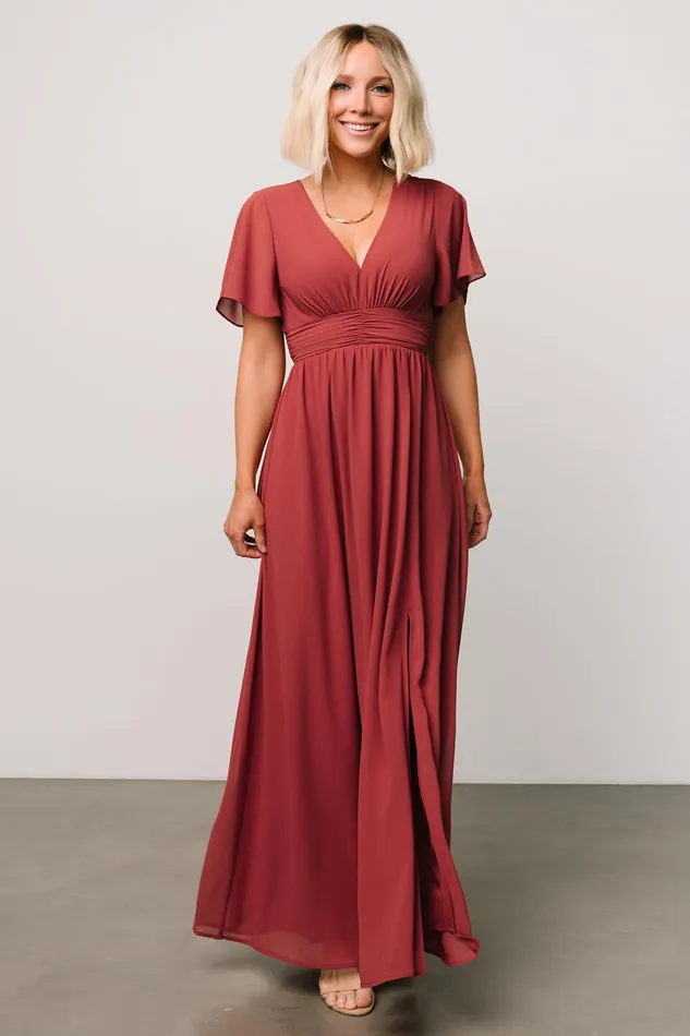 Women Mother Of The Bride Baltic Born Ramona Maxi Dress Terracotta