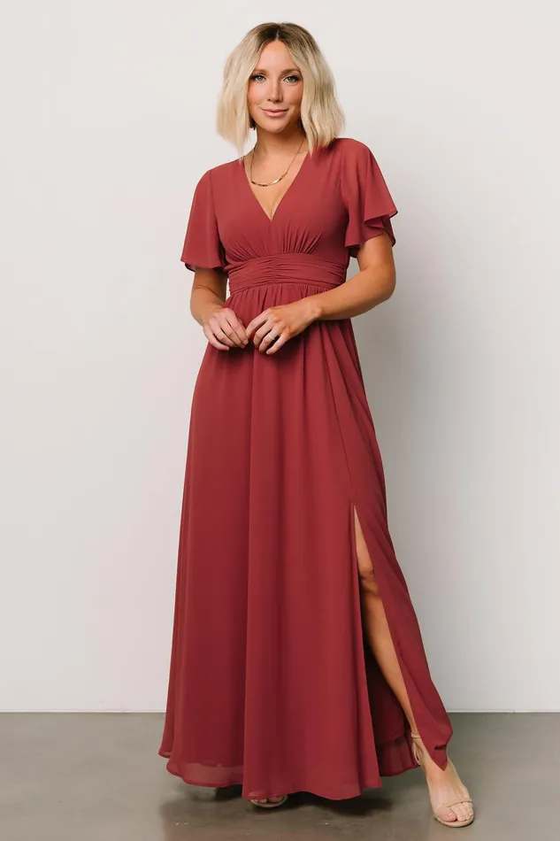Women Mother Of The Bride Baltic Born Ramona Maxi Dress Terracotta
