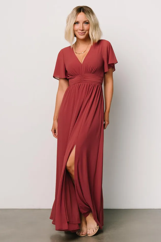 Women Mother Of The Bride Baltic Born Ramona Maxi Dress Terracotta