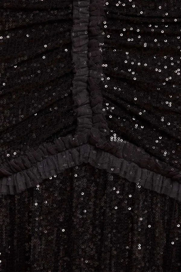 Women Needle and Thread Starlight Long Sleeve Gown Black Women Needle and Thread Starlight Long Sleeve Gown Black
