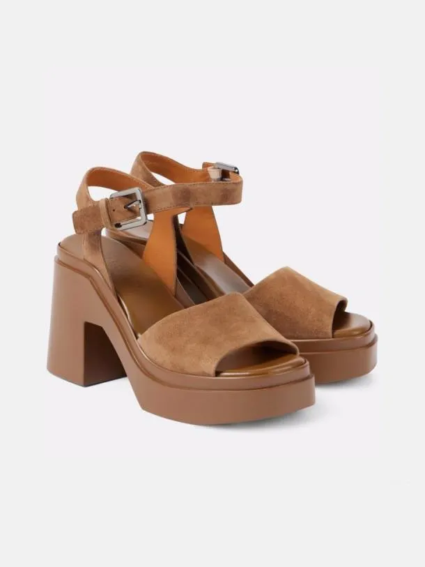 Women NELIO Suede Gobi Clergerie Sandals