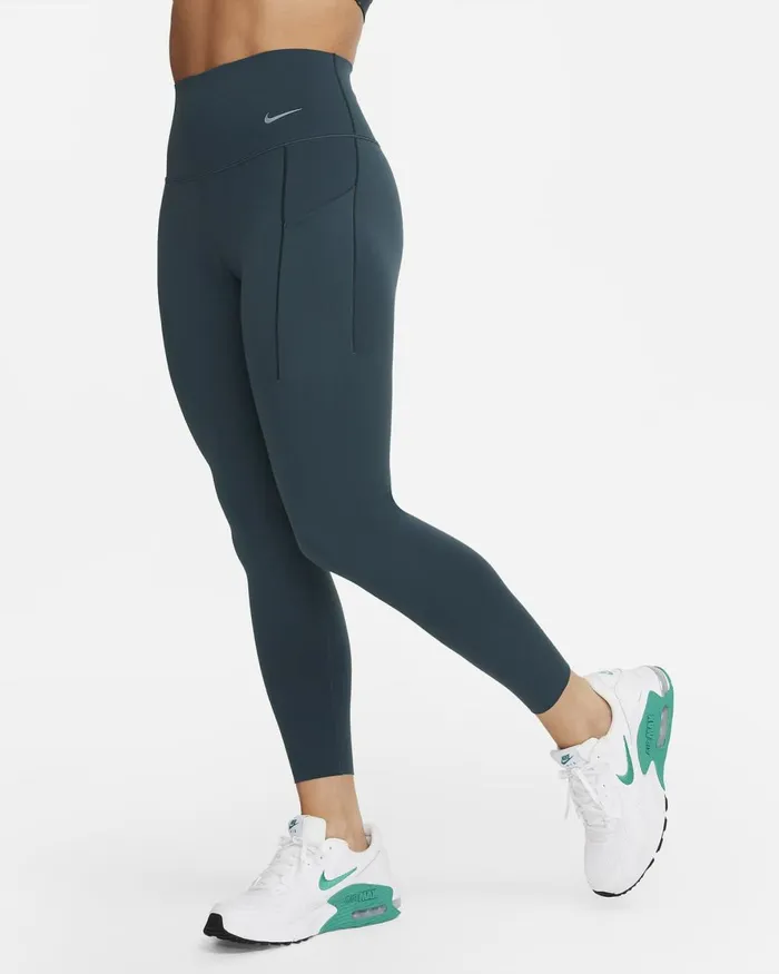 Women Nike Leggings Universa Deep Jungleblack