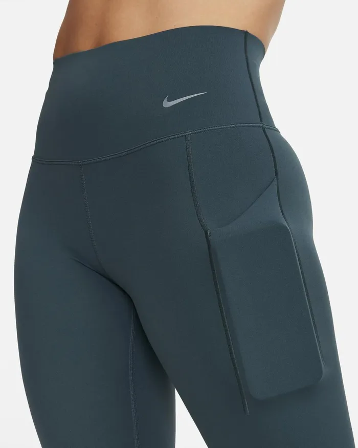 Women Nike Leggings Universa Deep Jungleblack