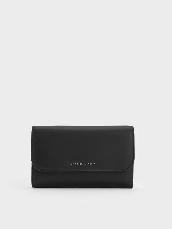 Women Octavia Front Flap Long Wallet 8211 Noir CHARLES and KEITH Wallets On Chain Women Octavia Front Flap Long Wallet 8211 Noir CHARLES and KEITH Wallets On Chain