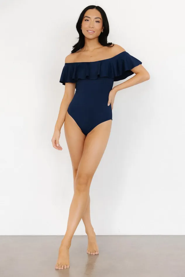 Women One Piece Baltic Born Havana Ruffle One Piece Navy