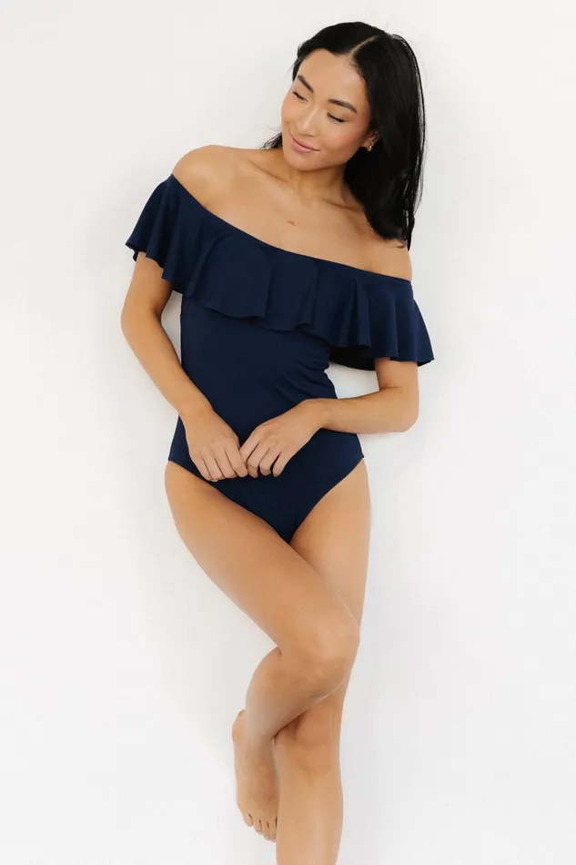 Women One Piece Baltic Born Havana Ruffle One Piece Navy Women One Piece Baltic Born Havana Ruffle One Piece Navy