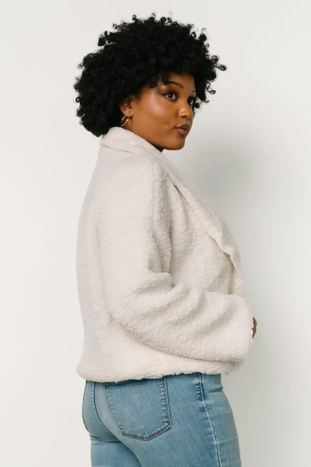Women Outerwear Baltic Born Crest Sherpa Jacket Off White Women Outerwear Baltic Born Crest Sherpa Jacket Off White
