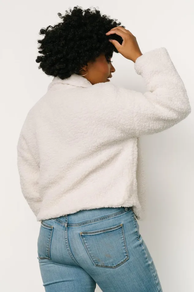 Women Outerwear Baltic Born Crest Sherpa Jacket Off White Women Outerwear Baltic Born Crest Sherpa Jacket Off White