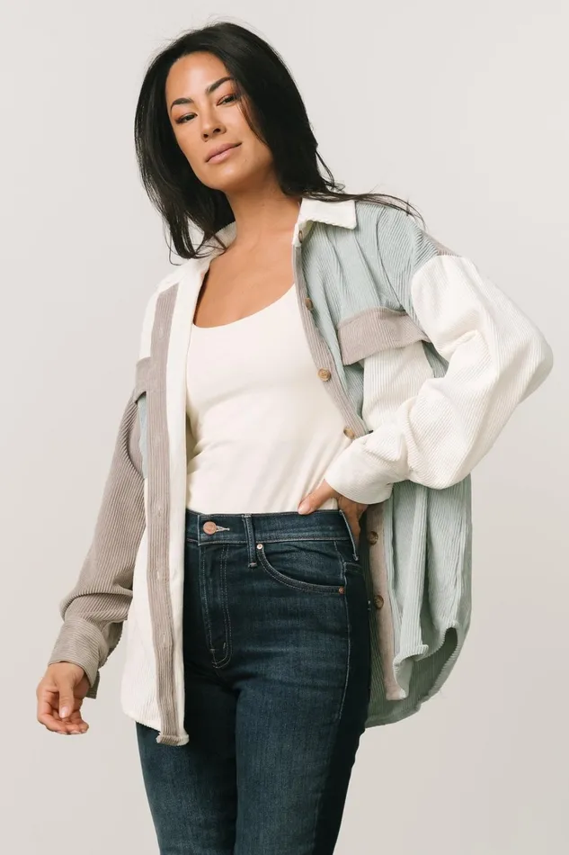 Women Outerwear Baltic Born Dillon Shacket Sage Multi