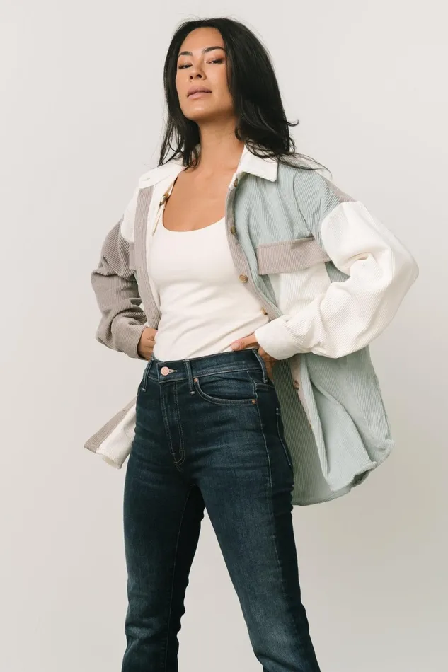 Women Outerwear Baltic Born Dillon Shacket Sage Multi Women Outerwear Baltic Born Dillon Shacket Sage Multi