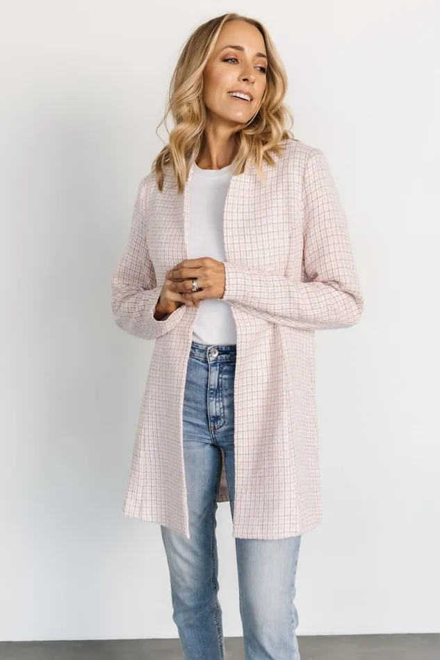 Women Outerwear Baltic Born Fanny Plaid Jacket Pink