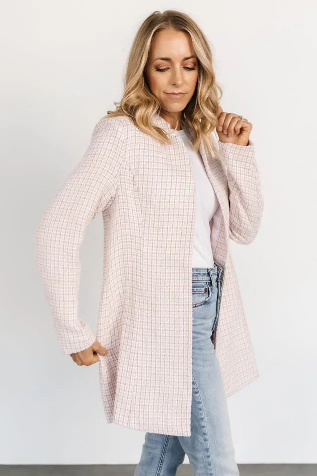 Women Outerwear Baltic Born Fanny Plaid Jacket Pink