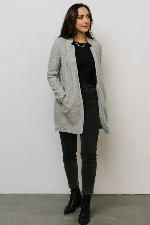 Women Outerwear Baltic Born Knoll Notch Jacket Gray