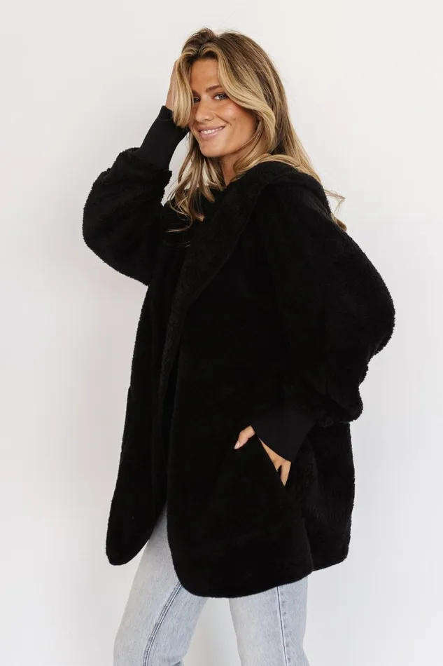 Women Outerwear Baltic Born Melrose Teddy Jacket Black