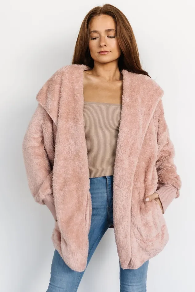 Women Outerwear Baltic Born Melrose Teddy Jacket Blush Women Outerwear Baltic Born Melrose Teddy Jacket Blush