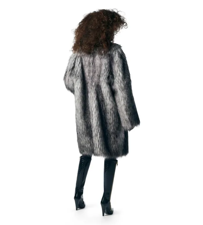 Women Outerwear Tom Ford Faux Fur Coat White Grey Women Outerwear Tom Ford Faux Fur Coat White Grey