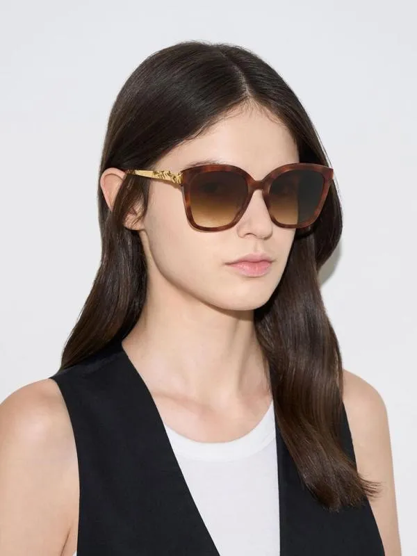 Women Oversized Square Acetate Sunglasses 8211 T Shell CHARLES and KEITH Square