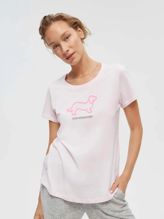 Women PA Classic Penny Tee Pale Blue Peter Alexander Classic Tops