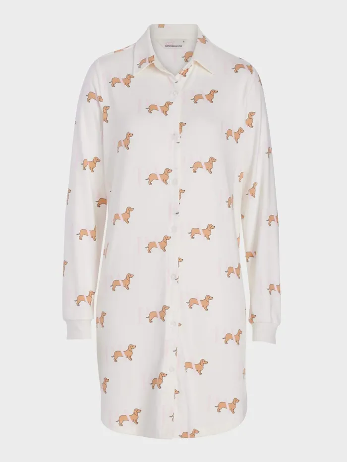 Women PA Penny Long Sleeve Plush Nightshirt Multi Peter Alexander Lounge