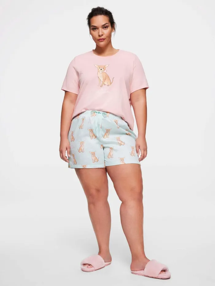 Women PA Plus Chihuahua Pj Short Multi Peter Alexander Shorts
