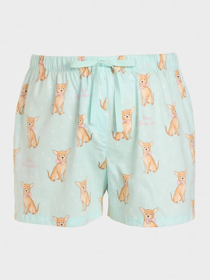 Women PA Plus Chihuahua Pj Short Multi Peter Alexander Shorts
