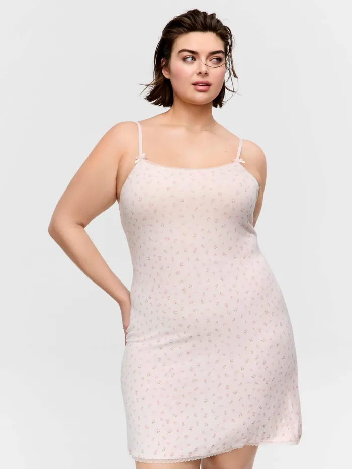 Women PA Plus Cutie Pointelle Slip Pink Peter Alexander Nighties