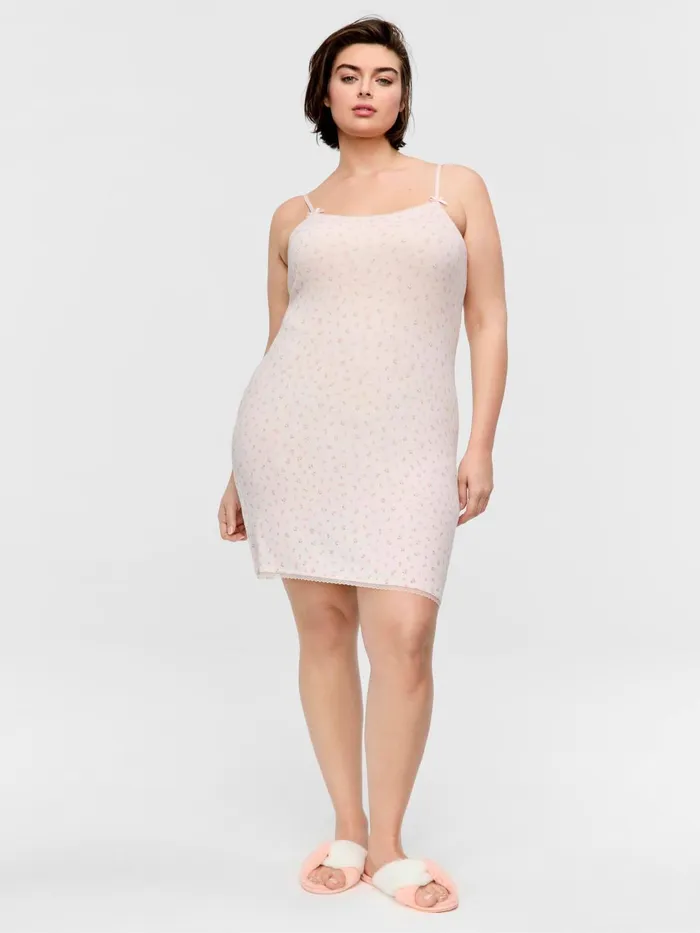 Women PA Plus Cutie Pointelle Slip Pink Peter Alexander Nighties