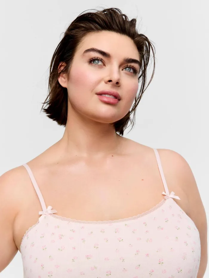 Women PA Plus Cutie Pointelle Slip Pink Peter Alexander Nighties